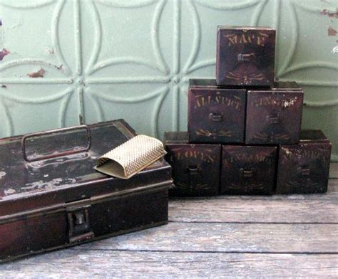 antique metal spice box|metal spice boxes.